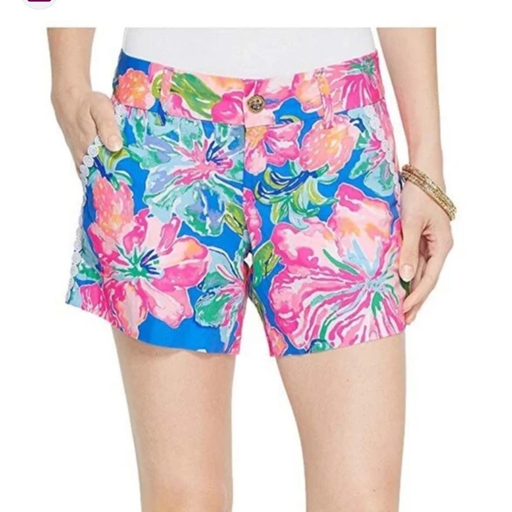 Lilly Pulitzer Callahan Shorts Beckon Blue Jungle Utopia Shorts